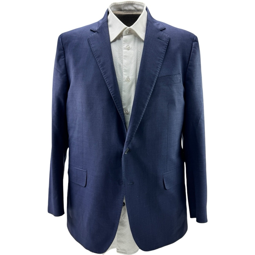 Brooks Brothers Explorer Blue Wool Blazer 2‎ Button Double Vent Men's Size 44R